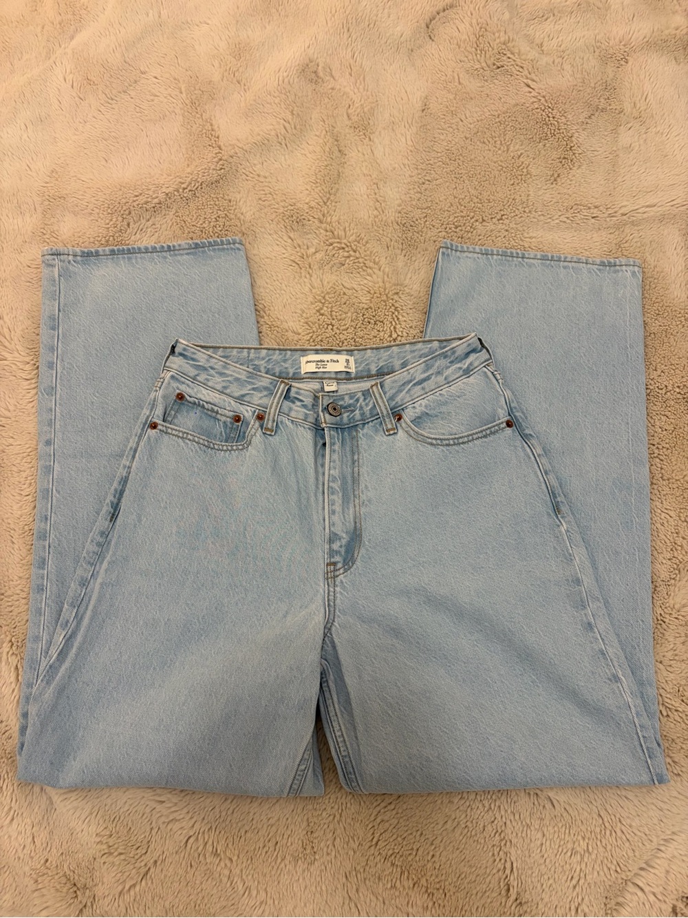 Abercrombie & Fitch Light Blue Straight Leg Jeans